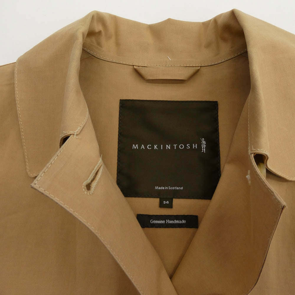 Mackintosh マッキントッシュ 国内正規品 英国製 ゴム引き コート ベージュ系 34【中古】