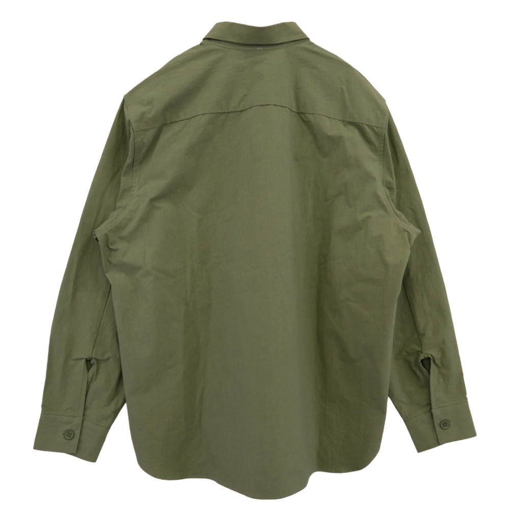 マントル R17 Weather Shirt ウェザークロス 長袖シャツ グリーン系 S【中古】