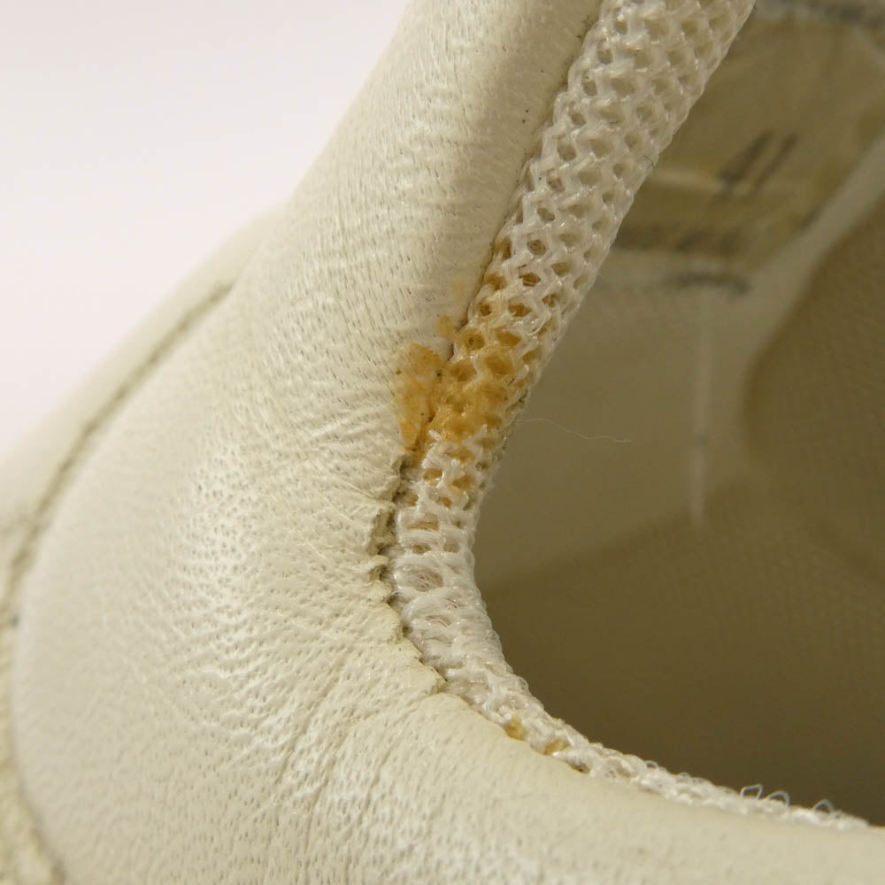 CELINE セリーヌ フィービー期 プルオン レザー スリッポン スニーカー ホワイト系 41【中古】