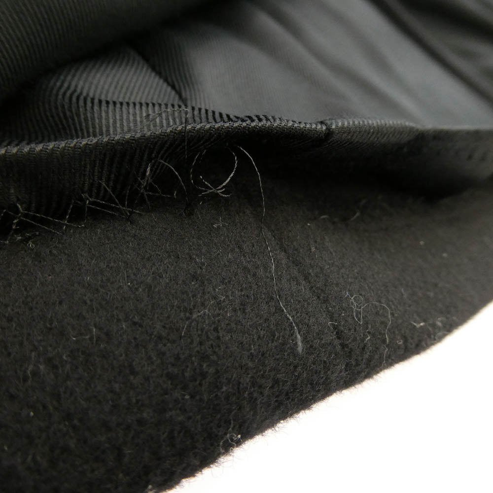 DIOR HOMME ディオールオム 17AW 533C335U3183 カシミヤ混 ウール ショルダー切替 ダブルブレスト コート ブラック系 46【中古】