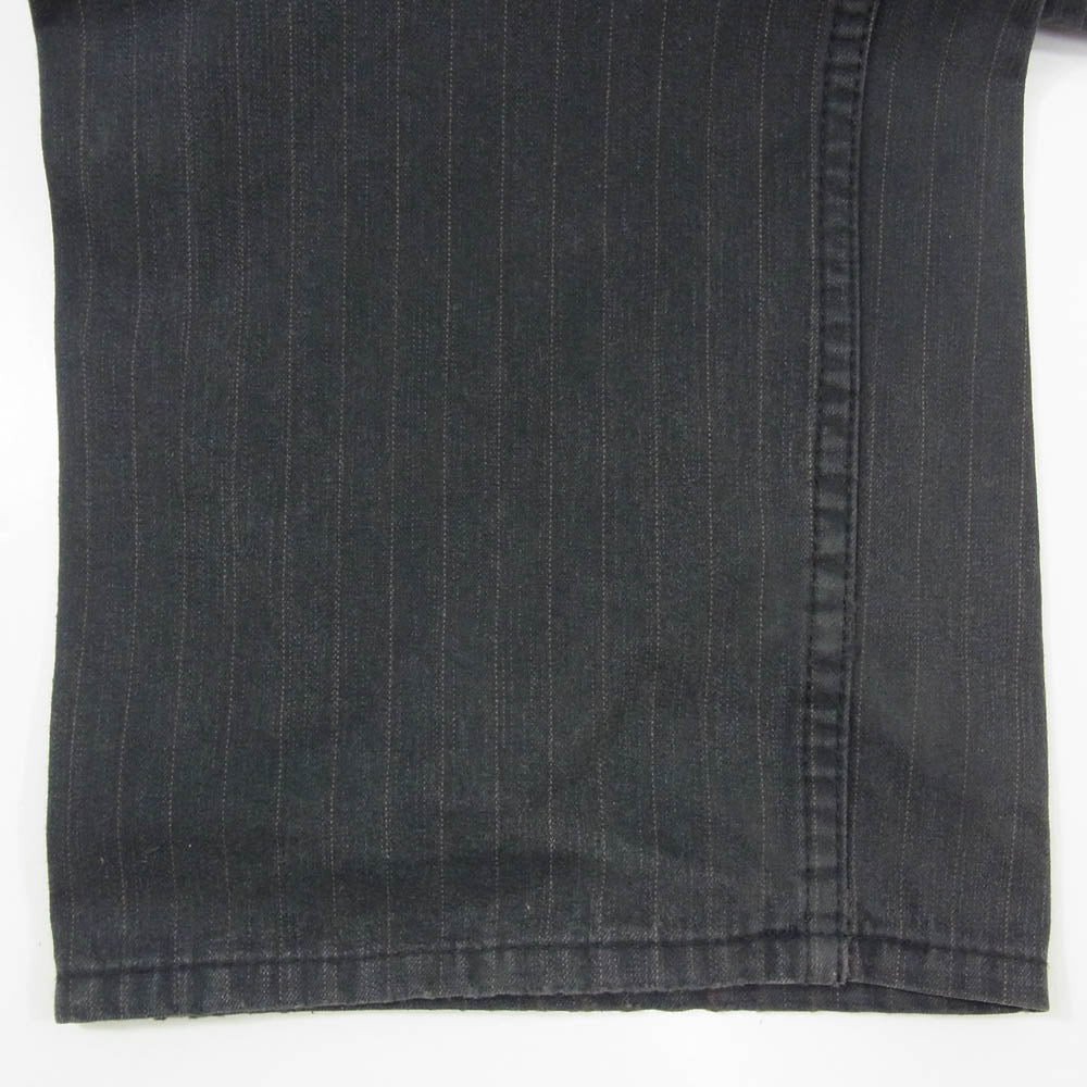 COMME des GARCONS HOMME PLUS コムデギャルソンオムプリュス 06SS PQ-P023 Rip&Tongue期 アーカイブ ローリングストーンズ リップアンドタン ストライプ プリント パンツ グレー系 SS【中古】