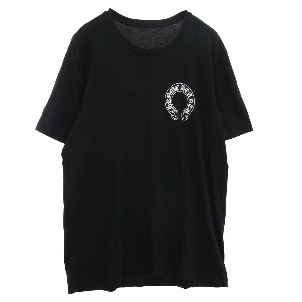 CHROME HEARTS クロムハーツ（原本無） × MATTY BOY マッティボーイ ホースシュー プリント 半袖 Tシャツ ブラック系 L【中古】