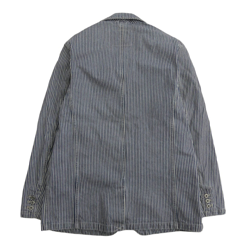 Levi's リーバイス 00110-0002 PREMIUM プレミアム ストライプ カバーオール ジャケット インディゴブルー系 M【中古】