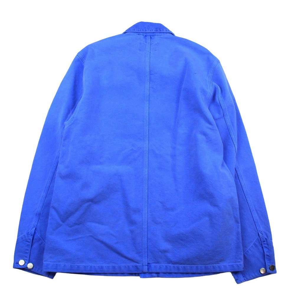 Carhartt カーハート michigan coat 後染め ミシガンコート ダック カバーオール ジャケット ブルー系 L【中古】