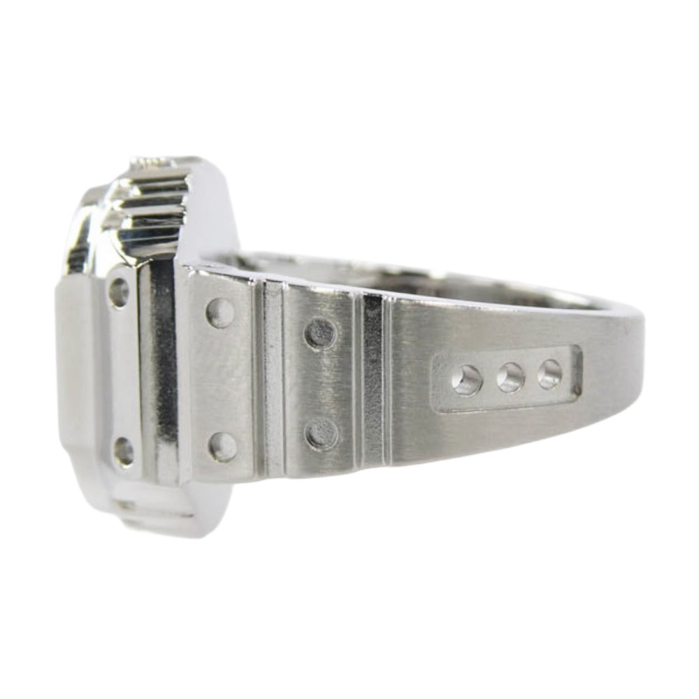 CASIO カシオ CRW-001-1JR リングウォッチ 時計 シルバー系 22号【極上美品】【中古】