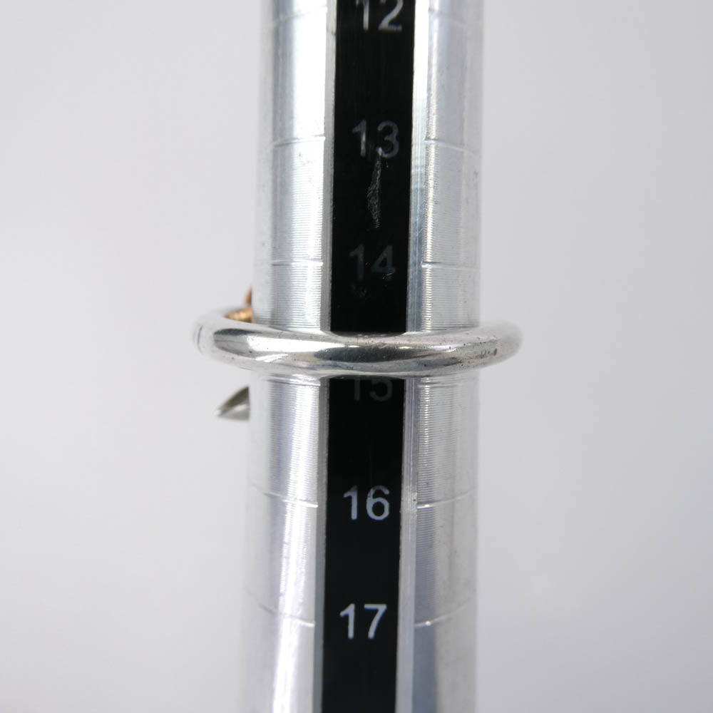 CHROME HEARTS クロムハーツ（原本無） 22K × SV925 コンビ NAIL CRSBALL クロスボール ネイル リング シルバー系 15号【中古】