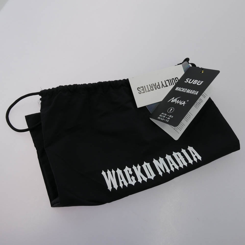 WACKO MARIA ワコマリア NANGA ナンガ x SUBU スブ AURORA Winter Sandal オーロラ ウィンター サンダル ブラック系 1【美品】【中古】