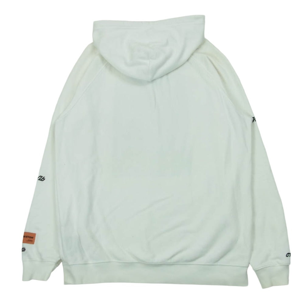 Heron Preston ヘロン プレストン 19SS HMBB001S19757038 バードプリント フーディ プルオーバー スウェット パーカー ホワイト系 M【中古】