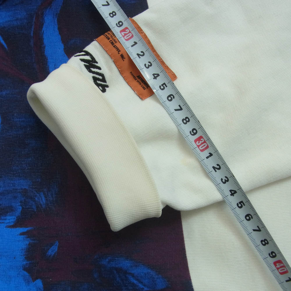 Heron Preston ヘロン プレストン 19SS HMBB001S19757038 バードプリント フーディ プルオーバー スウェット パーカー ホワイト系 M【中古】