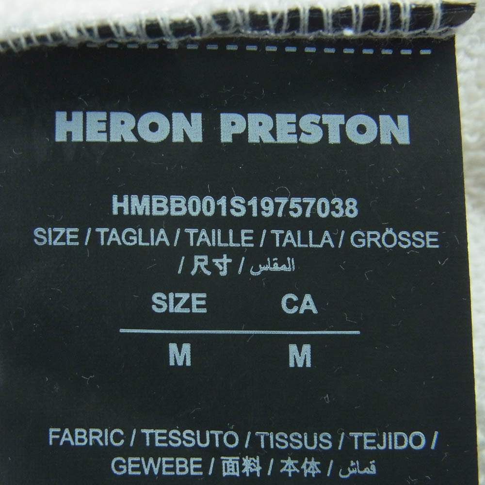Heron Preston ヘロン プレストン 19SS HMBB001S19757038 バードプリント フーディ プルオーバー スウェット パーカー ホワイト系 M【中古】
