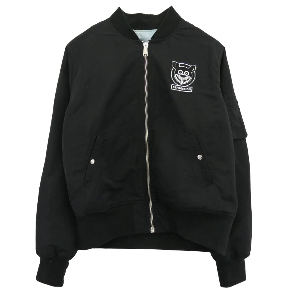 Fucking Awesome ファッキングオーサム リバーシブル MA-1 ボンバー ジャケット ブラック系 XL【中古】