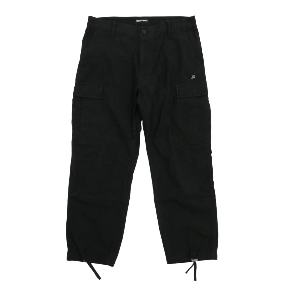 GOD SELECTION XXX ゴッドセレクション GX-A21-PT-03 CARGO PANTS 刺繍 ６ポケット カーゴパンツ ブラック系 L【中古】