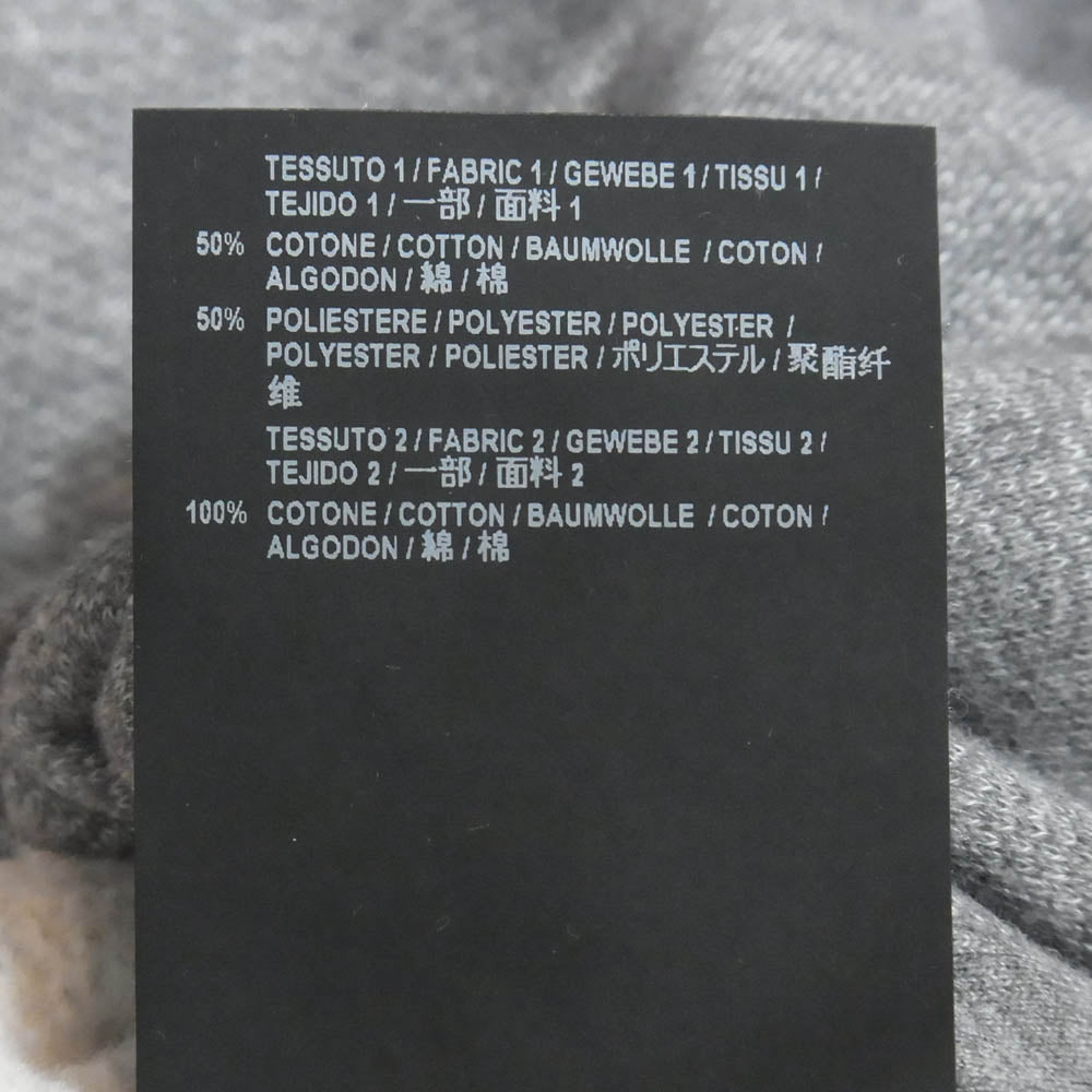 BALENCIAGA バレンシアガ 534300 ドッキング ハイネック スウェット グレー系 S【中古】