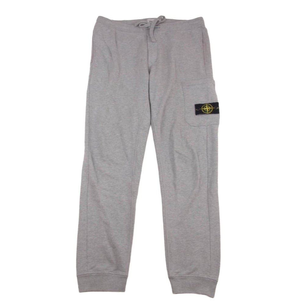 STONE ISLAND ストーンアイランド 771564520 ロゴワッペン付 サイドポケット スウェットパンツ グレー系 XL【中古】