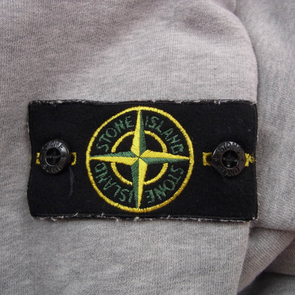 STONE ISLAND ストーンアイランド 771564520 ロゴワッペン付 サイドポケット スウェットパンツ グレー系 XL【中古】