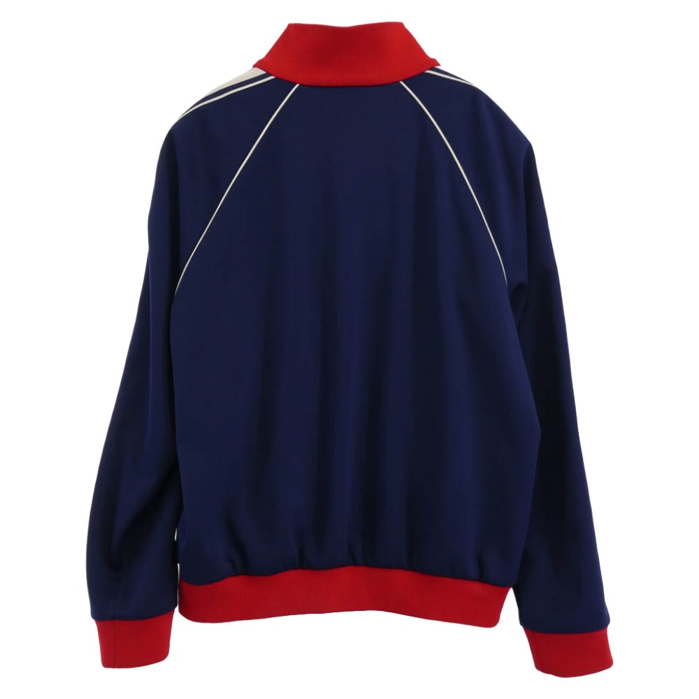 CELINE セリーヌ 2Y07H121O トリオンフ 刺繍 トリオンフ トラック スーツ ジャケット ダブルフェイス ネイビー系 レッド系 XL【中古】