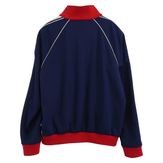 CELINE セリーヌ 2Y07H121O トリオンフ 刺繍 トリオンフ トラック スーツ ジャケット ダブルフェイス ネイビー系 レッド系 XL【中古】