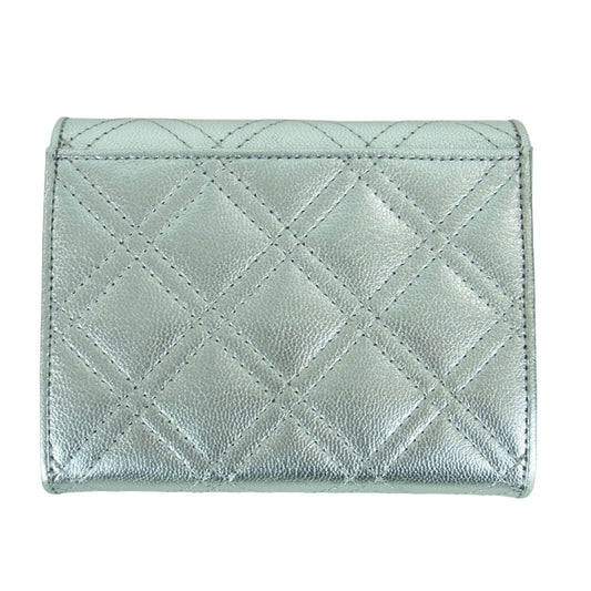 ANTEPRIMA アンテプリマ 10918-00 ディアマンテ 2つ折り 財布 コンパクト ウォレット 中国製 シルバー系【極上美品】【中古】