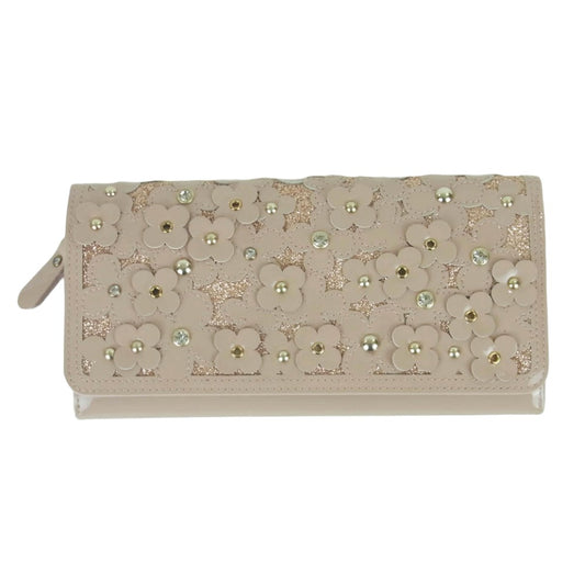 ANTEPRIMA アンテプリマ 10857-33 フォラータ2 かぶせ 長財布 ロング ウォレット 中国製 ピンク系【極上美品】【中古】