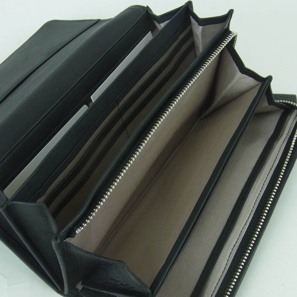 ANTEPRIMA アンテプリマ 10213-10 MAZZETTO マッツェット マッツォット ロング ウォレット 長財布 ブラック系【極上美品】【中古】