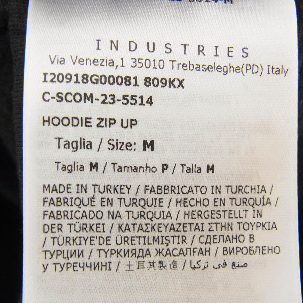 MONCLER モンクレール 23AW I20918G00081 HOODIE ZIP UP ワッペンロゴ スウェット ジップアップ パーカー フーディ ブラック系 M【中古】