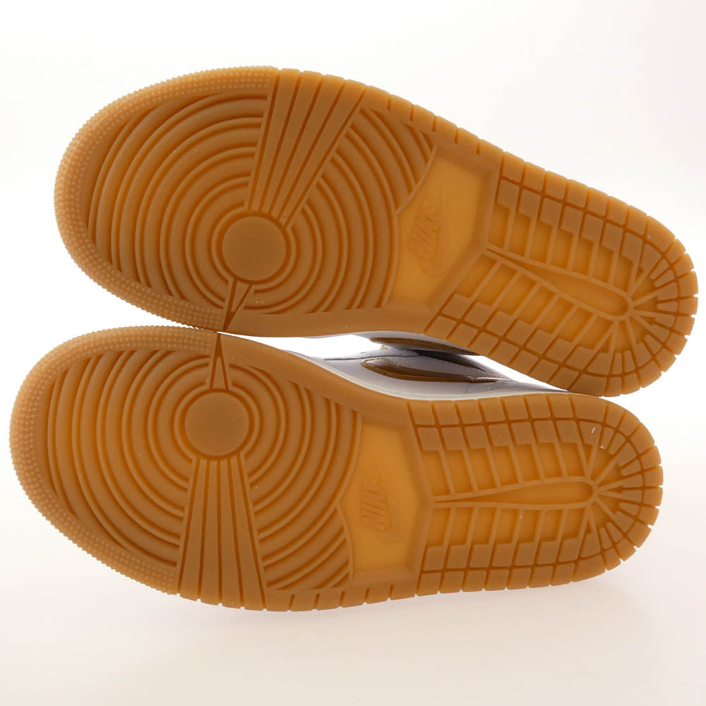 NIKE AIR JORDAN ナイキ ジョーダン FD2596-107 Women's Air Jordan 1 Retro High OG White and Gold AJ1 エアジョーダン ハイ ウィメンズ スニーカー ホワイト系 ゴールド系 23.5cm【新古品】【未使用】【中古】