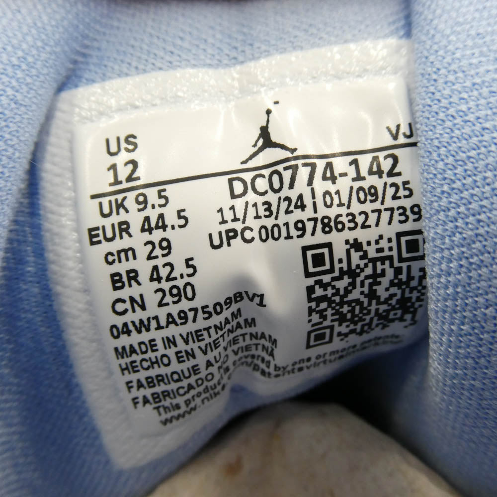 NIKE ナイキ DC0774-142 WMNS AIR JORDAN 1 LOW WHITE ICE BLUE AJ1 ウィメンズ エアジョーダン ローカット スニーカー ライトブルー系 29cm【極上美品】【中古】