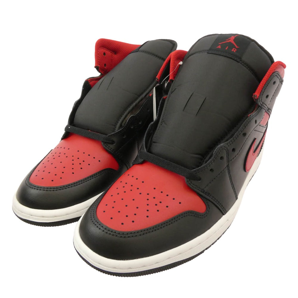 NIKE ナイキ DQ8426-067 Air Jordan 1 Mid Bred AJ1 エアジョーダン ミッド ブレッド スニーカー ブラック系 レッド系 28cm【新古品】【未使用】【中古】