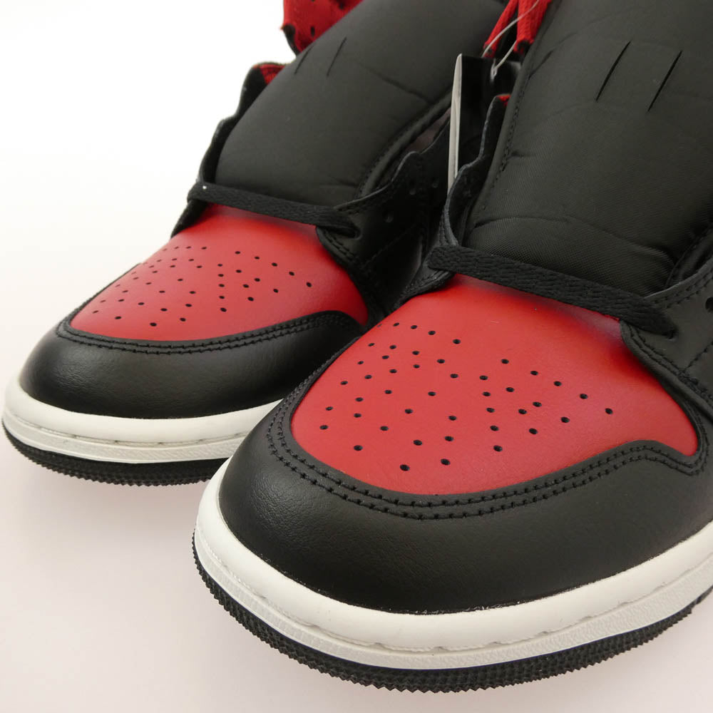 NIKE ナイキ DQ8426-067 Air Jordan 1 Mid Bred AJ1 エアジョーダン ミッド ブレッド スニーカー ブラック系 レッド系 28cm【新古品】【未使用】【中古】