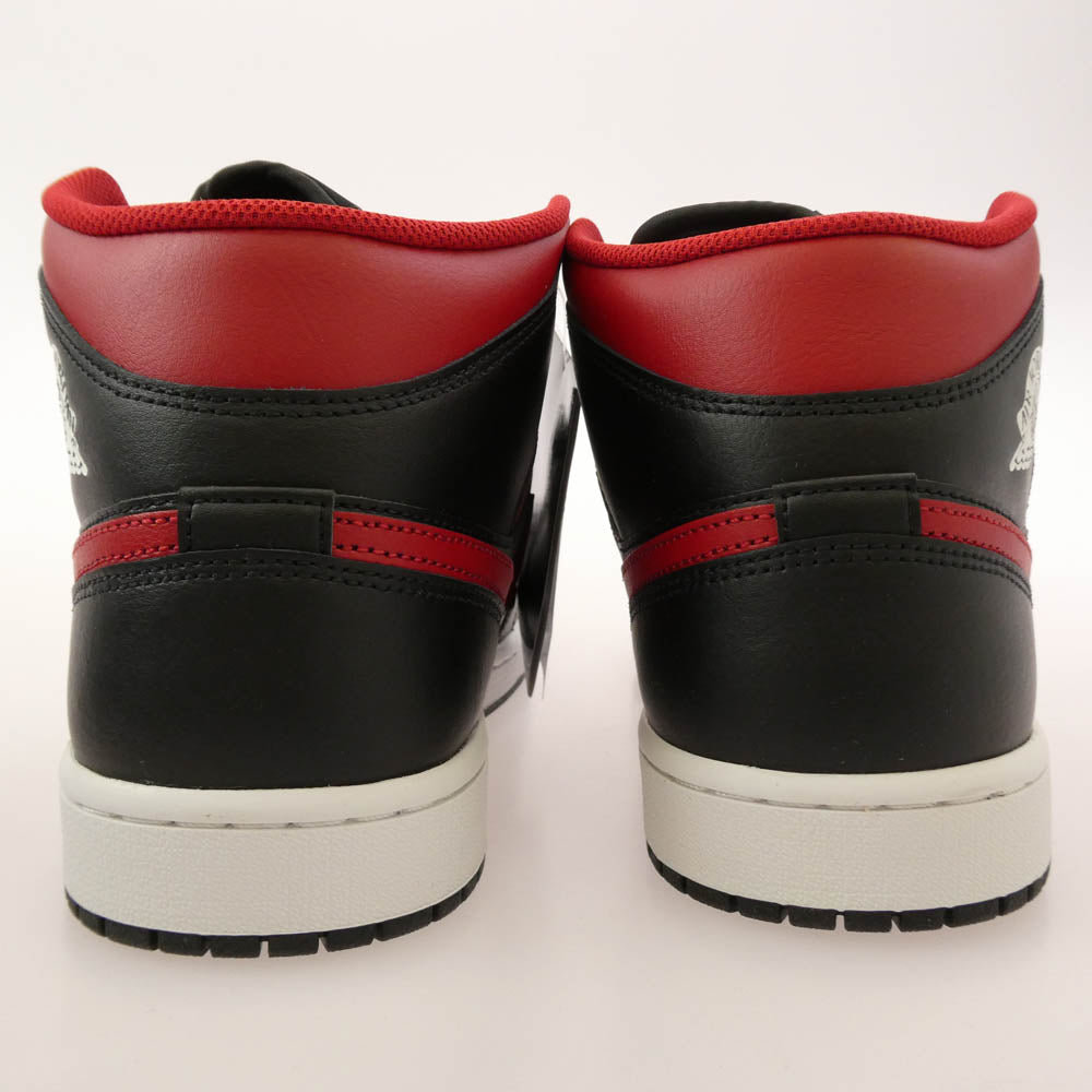 NIKE ナイキ DQ8426-067 Air Jordan 1 Mid Bred AJ1 エアジョーダン ミッド ブレッド スニーカー ブラック系 レッド系 28cm【新古品】【未使用】【中古】