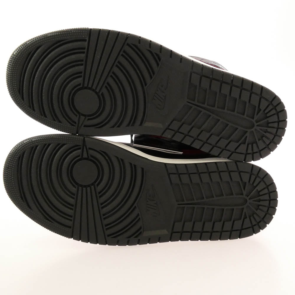 NIKE ナイキ DQ8426-067 Air Jordan 1 Mid Bred AJ1 エアジョーダン ミッド ブレッド スニーカー ブラック系 レッド系 28cm【新古品】【未使用】【中古】