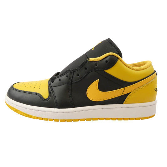 NIKE ナイキ 553558-072 AIR JORDAN1 LOW AJ1 エアジョーダン ローカット スニーカー ブラック系 イエロー系 28cm【極上美品】【中古】