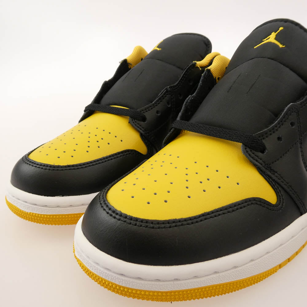 NIKE ナイキ 553558-072 AIR JORDAN1 LOW AJ1 エアジョーダン ローカット スニーカー ブラック系 イエロー系 28cm【極上美品】【中古】