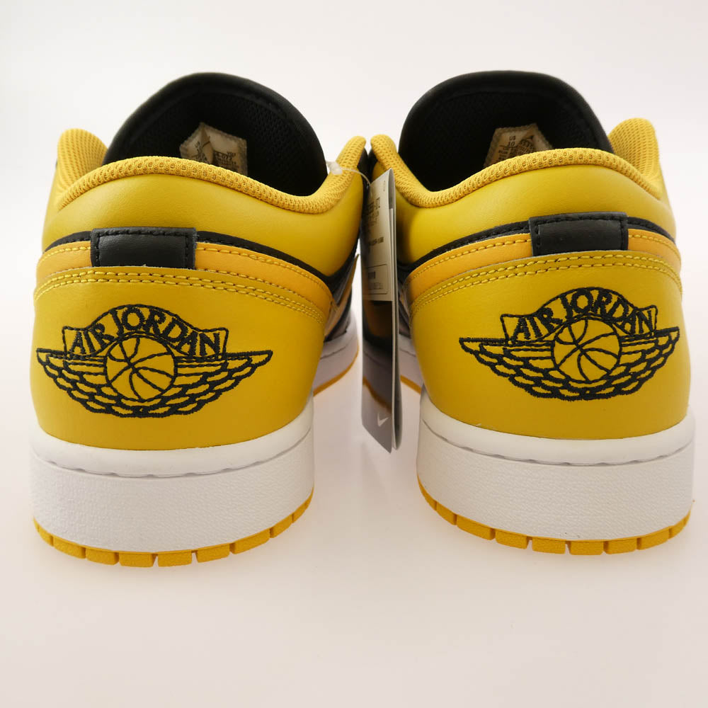 NIKE ナイキ 553558-072 AIR JORDAN1 LOW AJ1 エアジョーダン ローカット スニーカー ブラック系 イエロー系 28cm【極上美品】【中古】