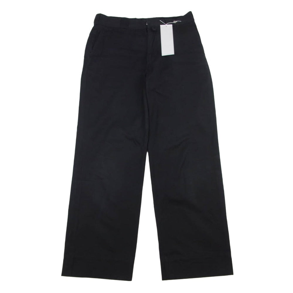 COMOLI コモリ 23SS X01-03014 コットンギャバワークパンツ ブラック系 2【中古】