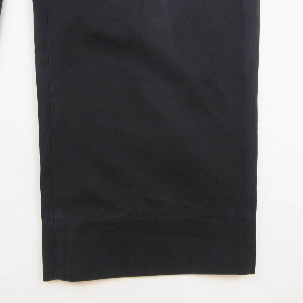 COMOLI コモリ 23SS X01-03014 コットンギャバワークパンツ ブラック系 2【中古】
