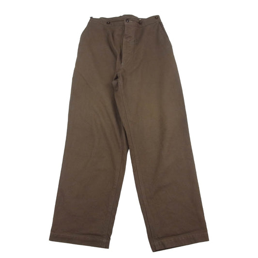 COMOLI コモリ 21SS T01-03015 コットンシルクオーバーパンツ カーキ系 2【中古】