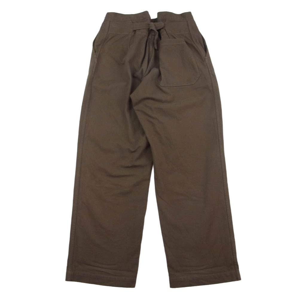 COMOLI コモリ 21SS T01-03015 コットンシルクオーバーパンツ カーキ系 2【中古】