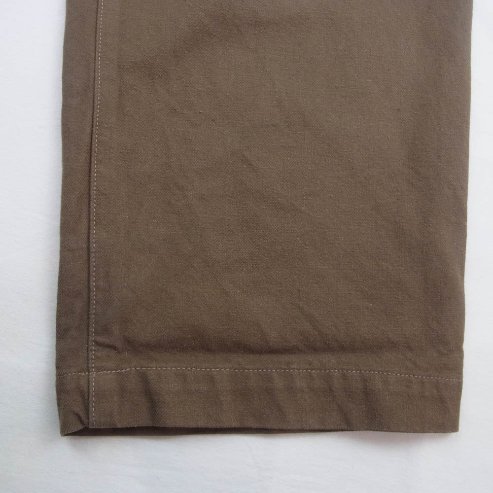 COMOLI コモリ 21SS T01-03015 コットンシルクオーバーパンツ カーキ系 2【中古】