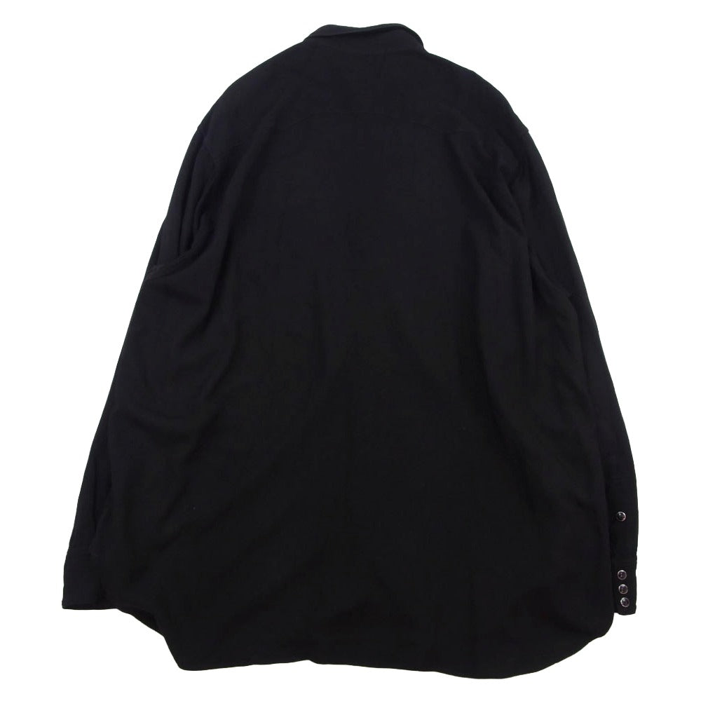 COMOLI コモリ 25SS B01-02003 レーヨン ウエスタン シャツ ブラック系 2【中古】