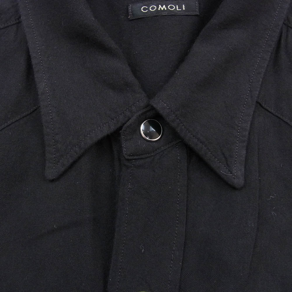 メンズ 25ss comoli コモリ レーヨンウエスタンシャツ 2