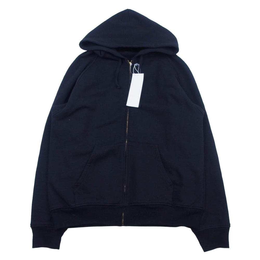 COMOLI コモリ 25SS B01-05001 コットン裏毛ジップパーカー ブラック系 3【中古】