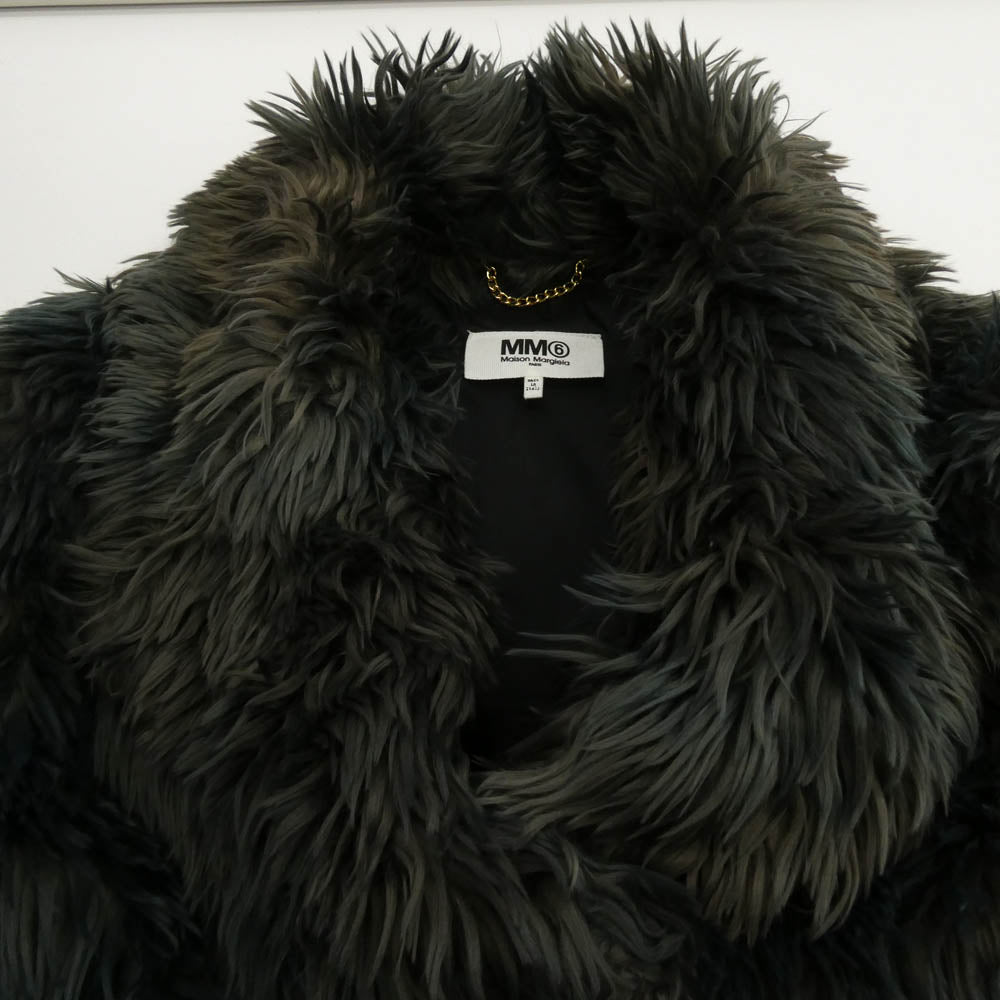 MAISON MARGIELA メゾンマルジェラ 17AW S32AA0132 MM6 エムエムシックス Fake fur フェイクファー コート ジャケット 36【中古】