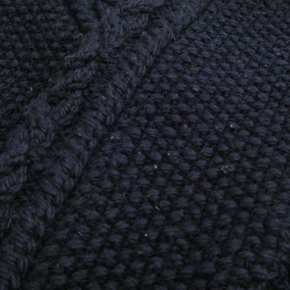 INVERALLAN インバーアラン 茶タグ 3A LUMBER CARDIGAN ランバー カーディガン ハンドニット ネイビー系 サイズ表記なし【中古】