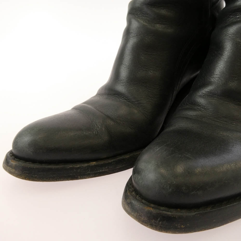 CELINE セリーヌ ジョッパー ベルテッド ショートブーツ ブラック系 36【中古】