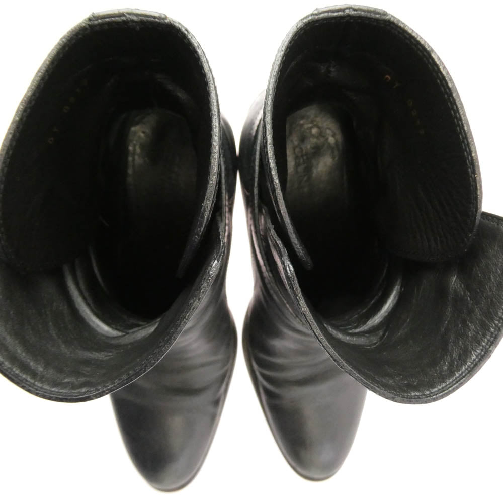 CELINE セリーヌ ジョッパー ベルテッド ショートブーツ ブラック系 36【中古】