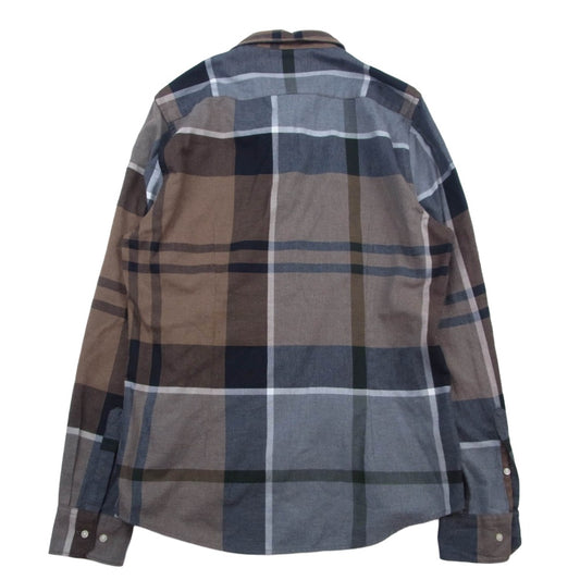 Barbour バブアー 長袖 チェック シャツ ブラウン系 S【中古】