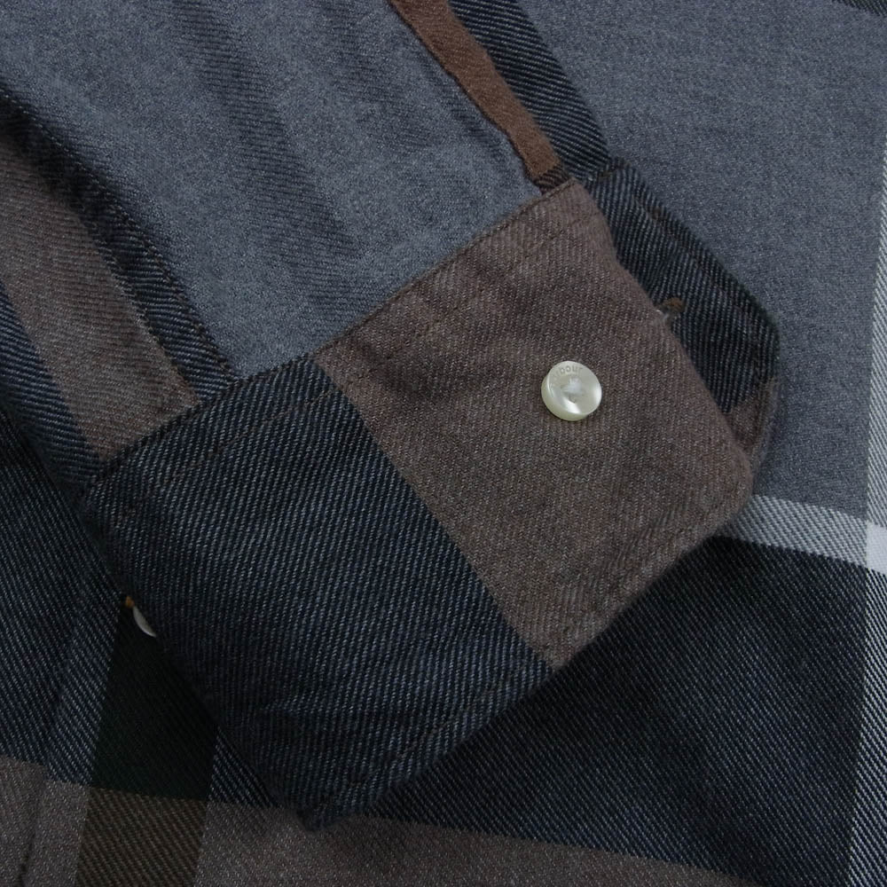 Barbour バブアー 長袖 チェック シャツ ブラウン系 S【中古】