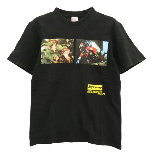 Supreme シュプリーム 21AW ×JUNYA WATANABE COMME des GARCONS MAN ジュンヤ ワタナベ コムデギャルソン マン Nature Tee ネイチャー 半袖 Tシャツ ブラック系 S【中古】