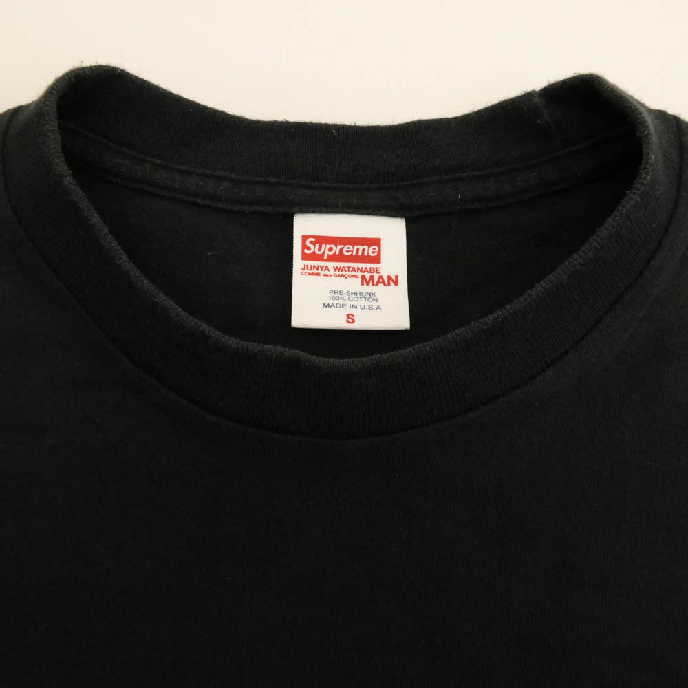 Supreme シュプリーム 21AW ×JUNYA WATANABE COMME des GARCONS MAN ジュンヤ ワタナベ コムデギャルソン マン Nature Tee ネイチャー 半袖 Tシャツ ブラック系 S【中古】